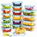 Anshine Glass Food Storage Containers – 18 Pack, Airtight & Leak-Proof