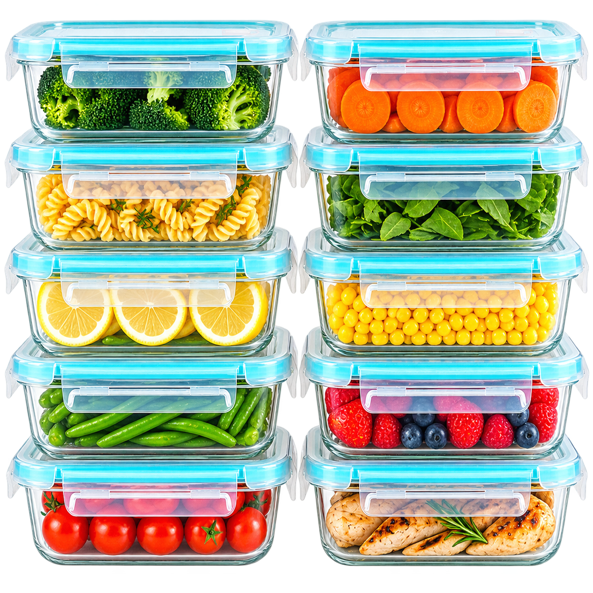 Glass Food Storage Containers 1040ml – Airtight & Leak-Proof