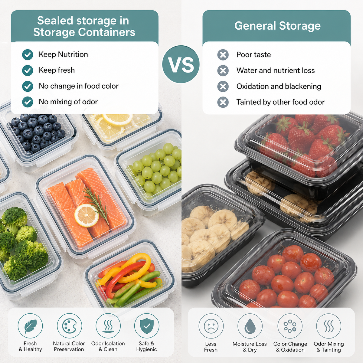 Anshine 34 Piece Airtight Food Storage Containers – BPA-Free, 4-Side Lock, Stackable Pantry Organization