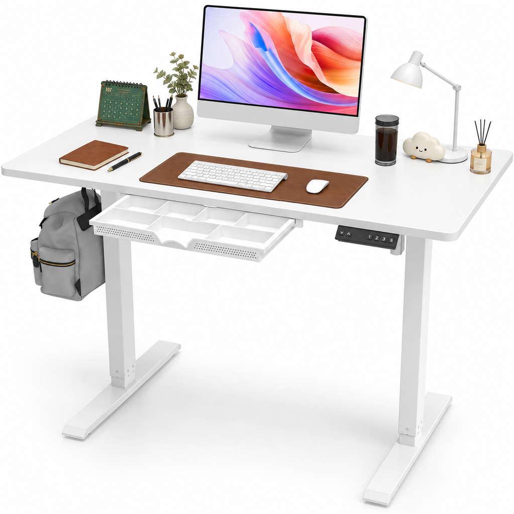 Anshine Electric Standing Desk 100 × 60cm – Height Adjustable Sit Stand Desk