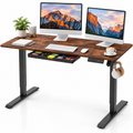 Anshine Electric Standing Desk 140 x 60cm – Height Adjustable Sit Stand Desk
