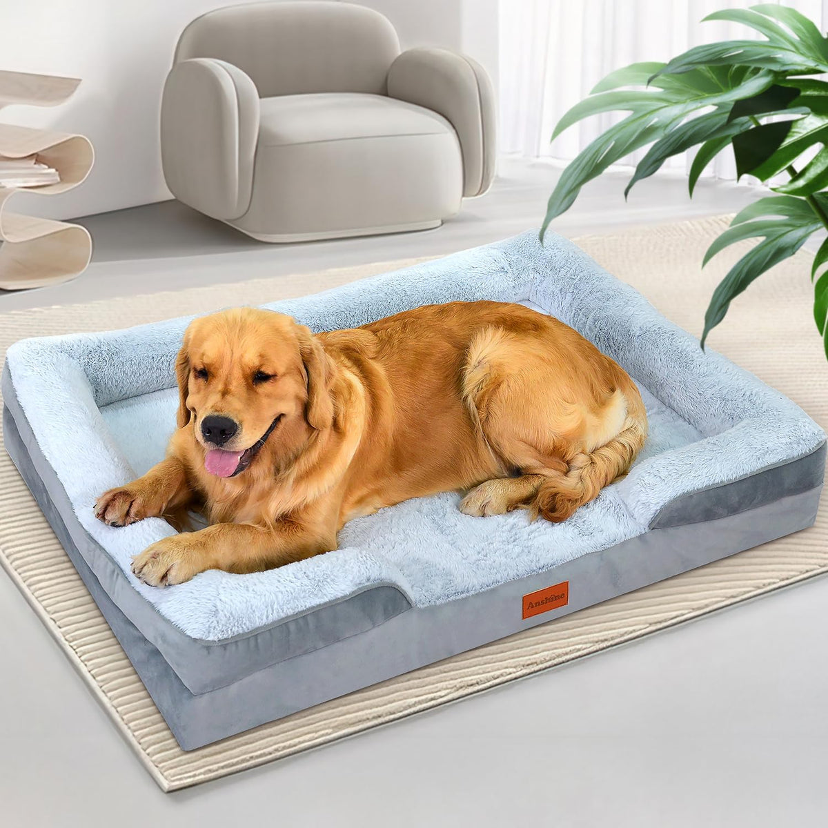 Memory Foam Orthopedic Dog Bed – Washable & Non-Slip