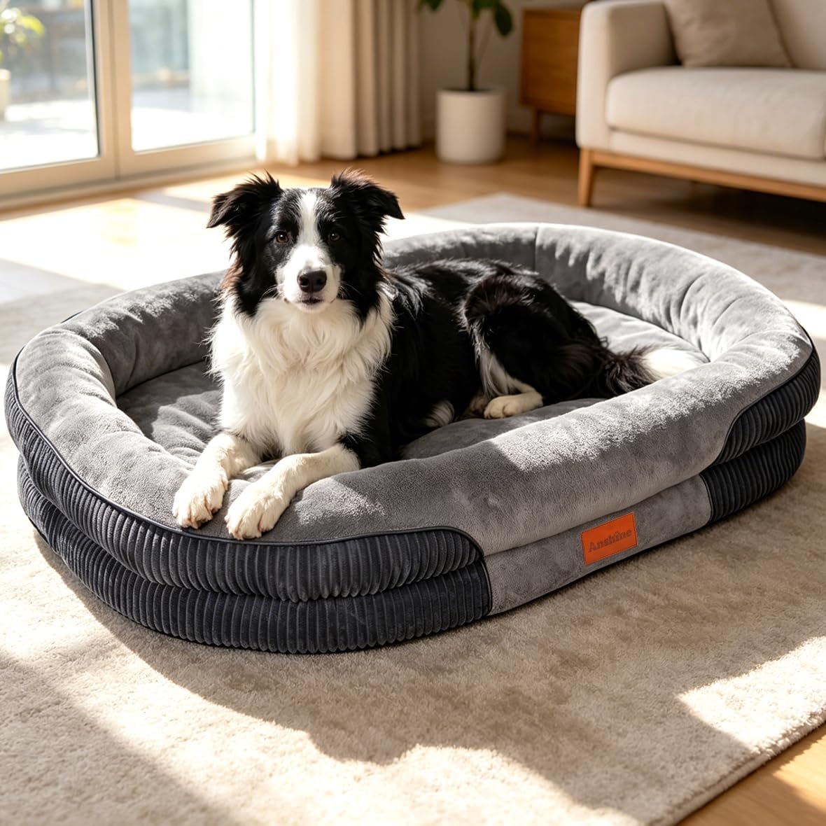 Memory Foam Orthopedic Dog Bed – Washable & Non-Slip