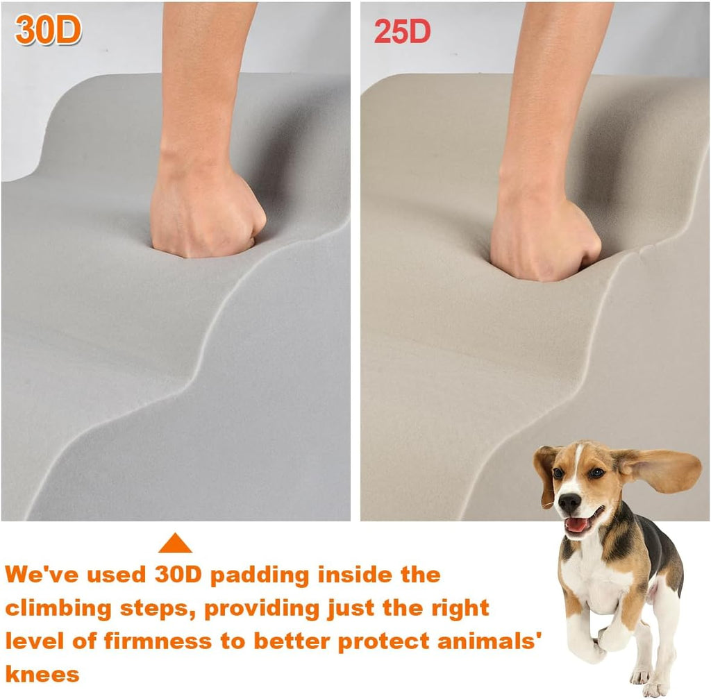 Memory Foam Dog Stairs – Non-Slip Pet Steps for Bed, Sofa & Couch