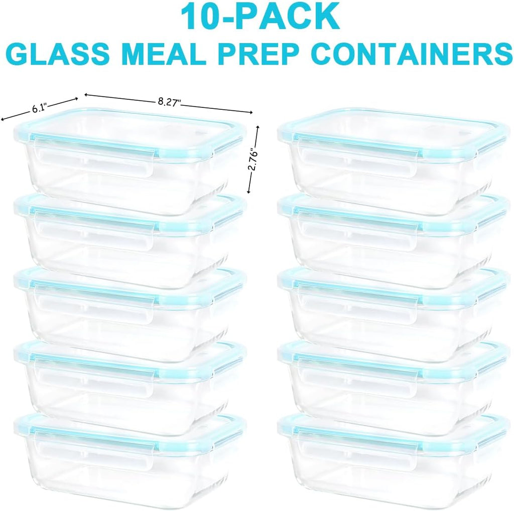Glass Food Storage Containers 1040ml – Airtight & Leak-Proof