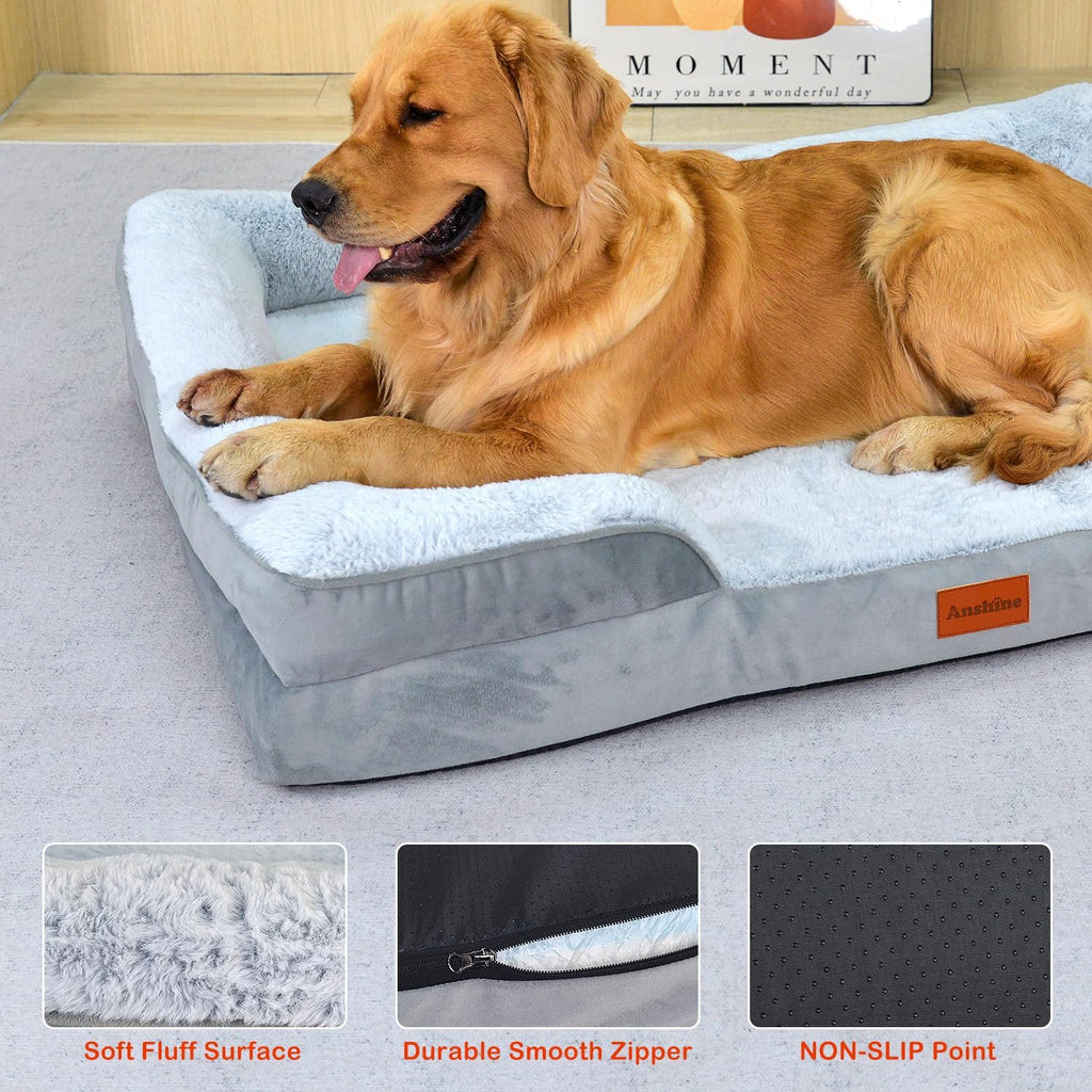 Memory Foam Orthopedic Dog Bed – Washable & Non-Slip