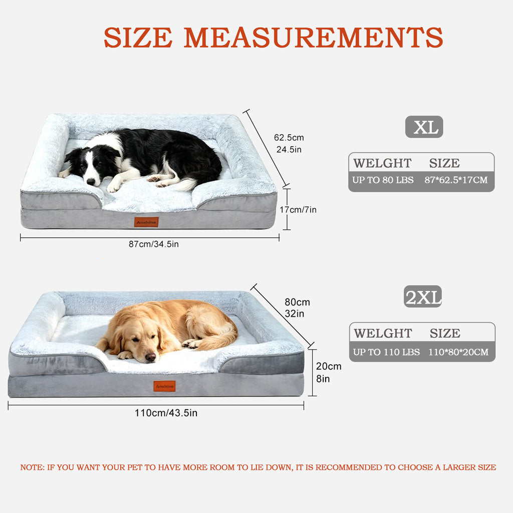 Memory Foam Orthopedic Dog Bed – Washable & Non-Slip