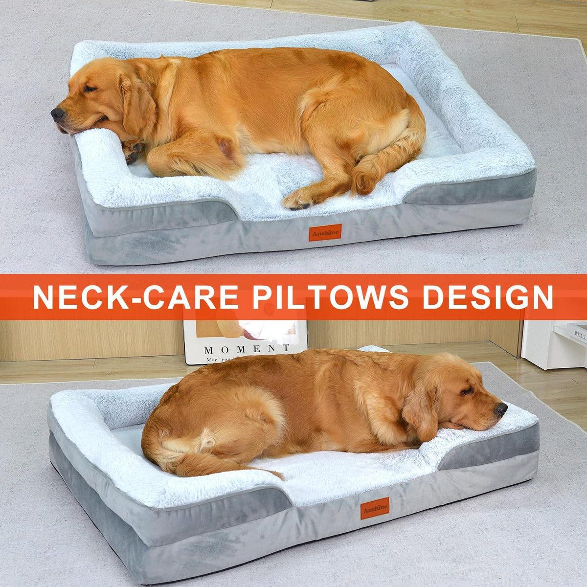 Memory Foam Orthopedic Dog Bed – Washable & Non-Slip