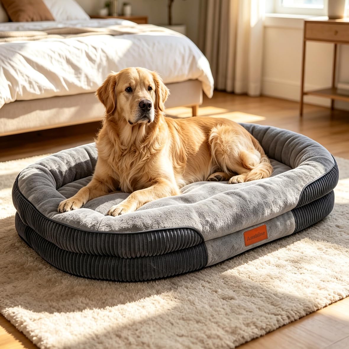 Memory Foam Orthopedic Dog Bed – Washable & Non-Slip
